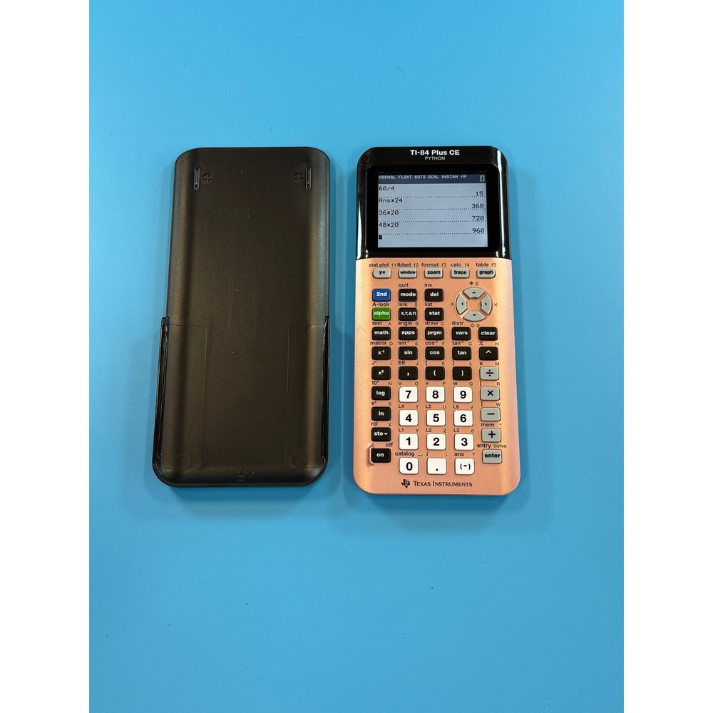 Texas Instruments TI-84 Plus CE Python Graphing Calculator Rose Gold Tested